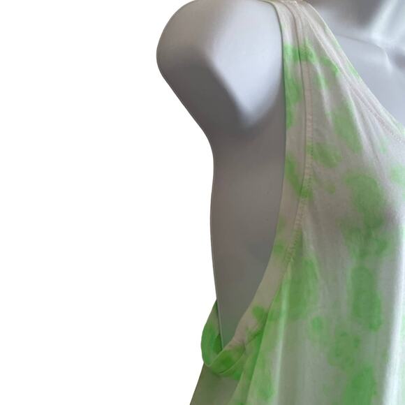 SUNDRY Tunic Women L Green‎ Abstract Tank Modal Cotton Soft Athleisure Sport Gym - Picture 5 of 10